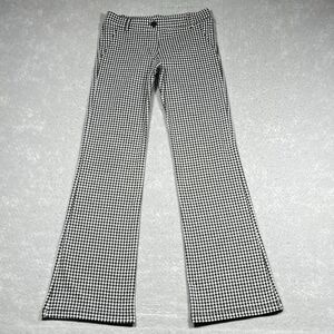 Betabrand Wide Leg Dress Yoga Pants Women’s Size Small White Black Plaid